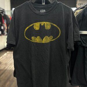 Vintage Batman DC Comics T-Shirt Adult Large | 2000 Black Logo Tee Honduras Y2K